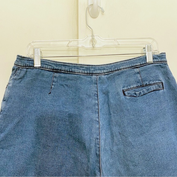 CHEROKEE Bermuda denim jean shorts cotton with a touch of spandex zip 14 - Picture 4 of 6